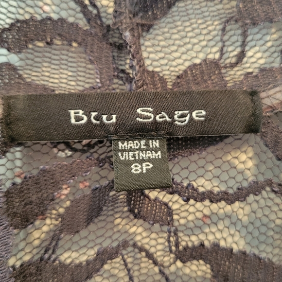 Blu Sage Sequin Long-Sleeve Dress 8P NWOT - Picture 5 of 5